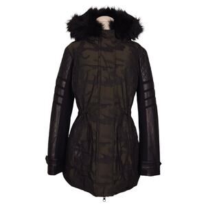 Blanc Noir Enfield Hybrid Camo Jacket Green Black Sz Large